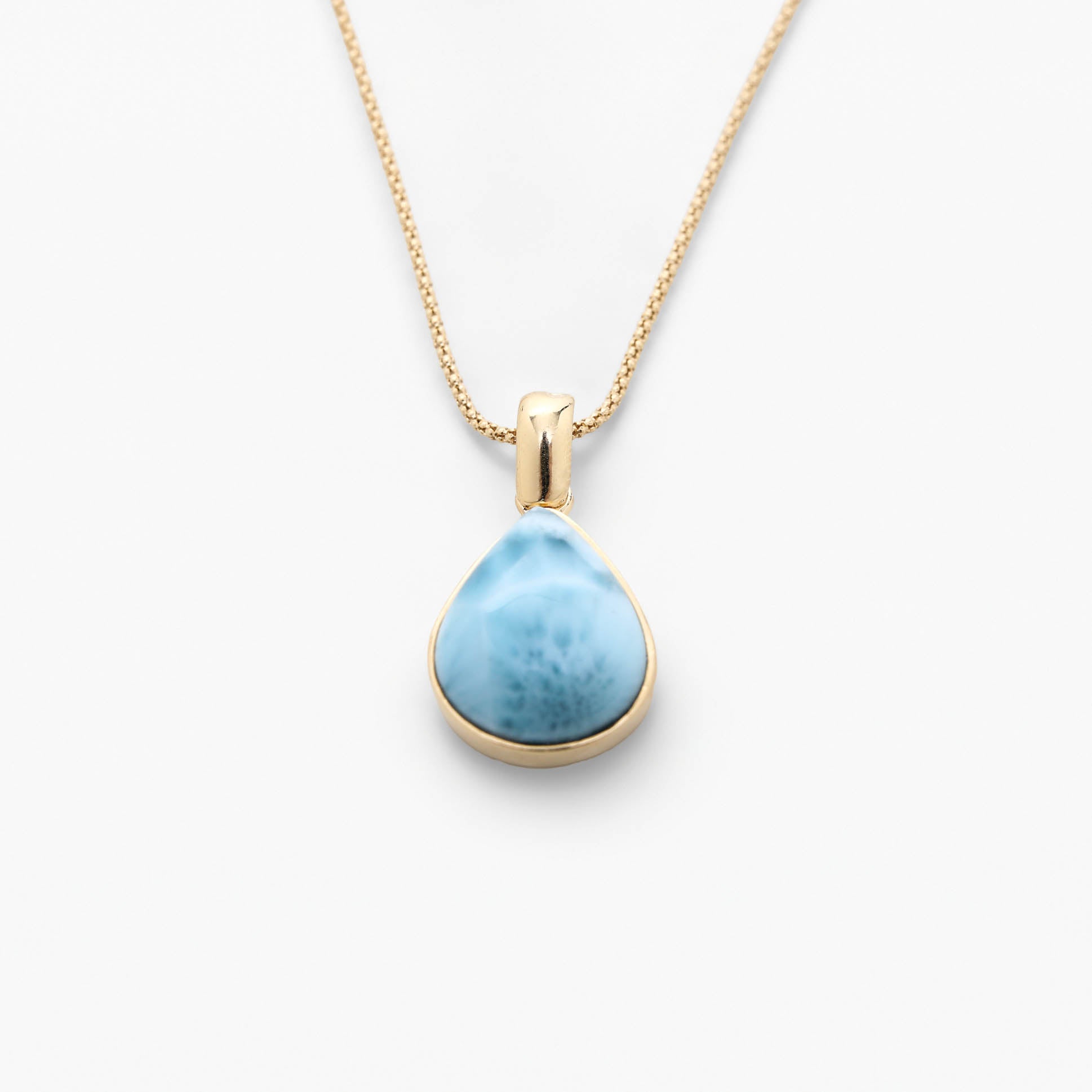 Larimar Gold Vermeil  Pendant Josephine