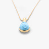 Larimar Gold Vermeil  Pendant Josephine