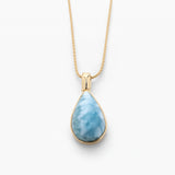 Larimar Gold Vermeil Pendant Josie