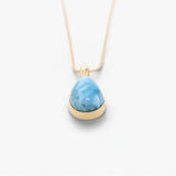 Larimar Gold Vermeil Pendant Josie