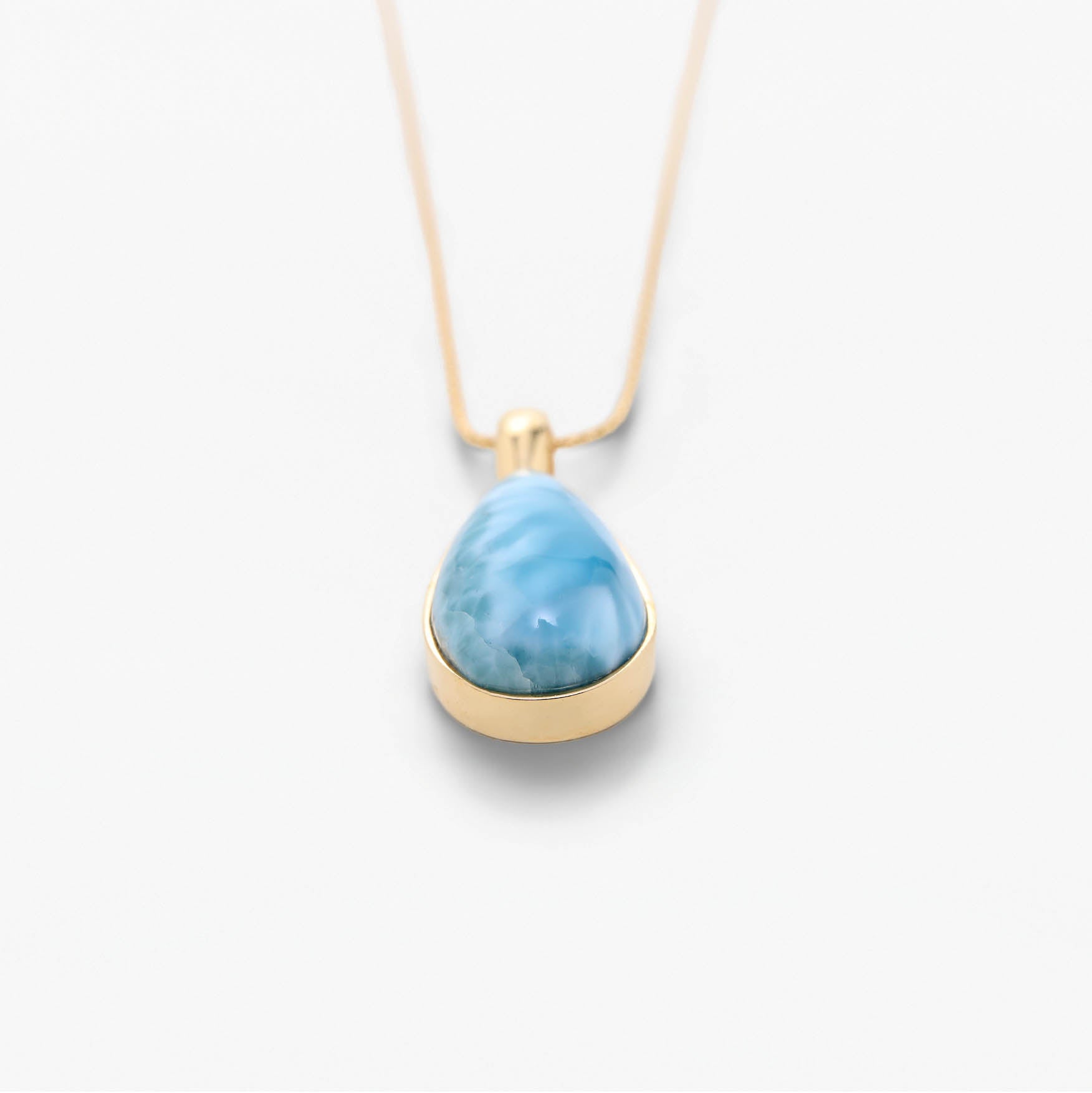 Larimar Gold Vermeil Pendant Josie