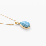 Larimar Gold Vermeil Pendant Josie