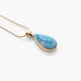 Larimar Gold Vermeil  Pendant Juliet
