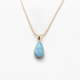 Larimar Gold Vermeil Pendant June