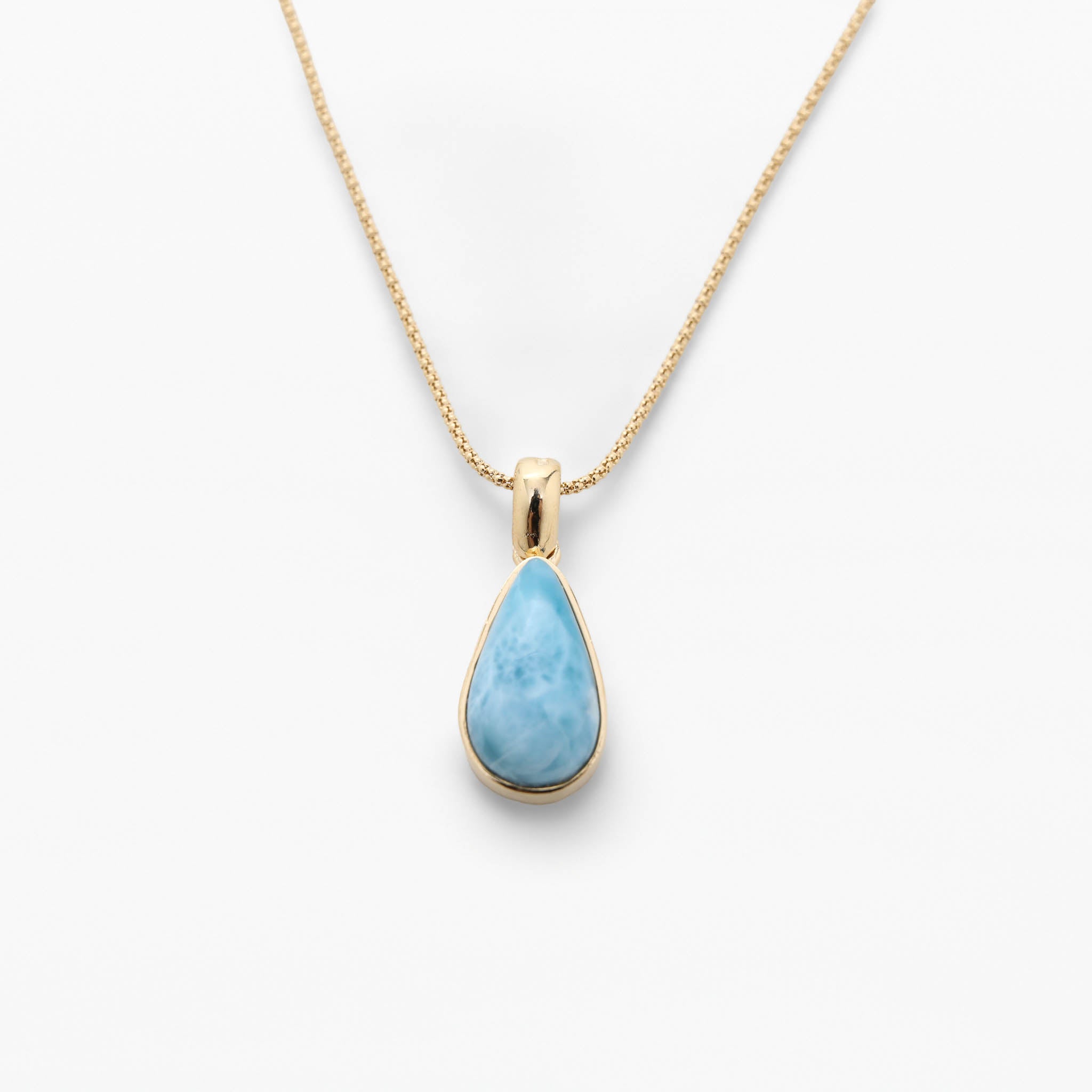 Larimar Gold Vermeil Pendant June