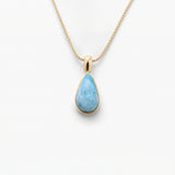 Larimar Gold Vermeil Pendant June