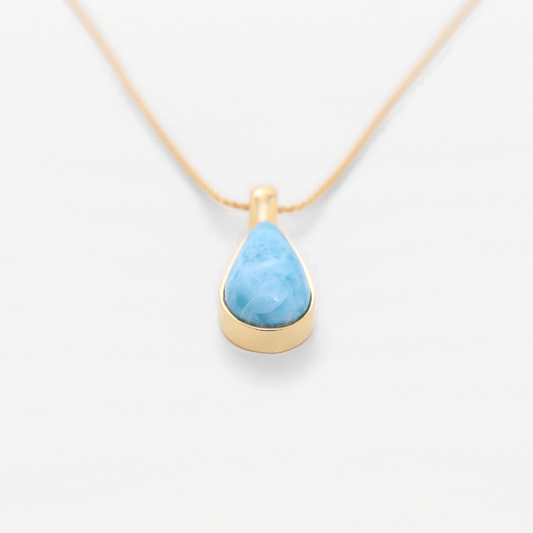 Larimar Gold Vermeil Pendant June