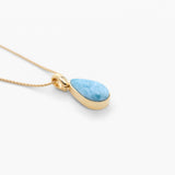 Larimar Gold Vermeil Pendant June
