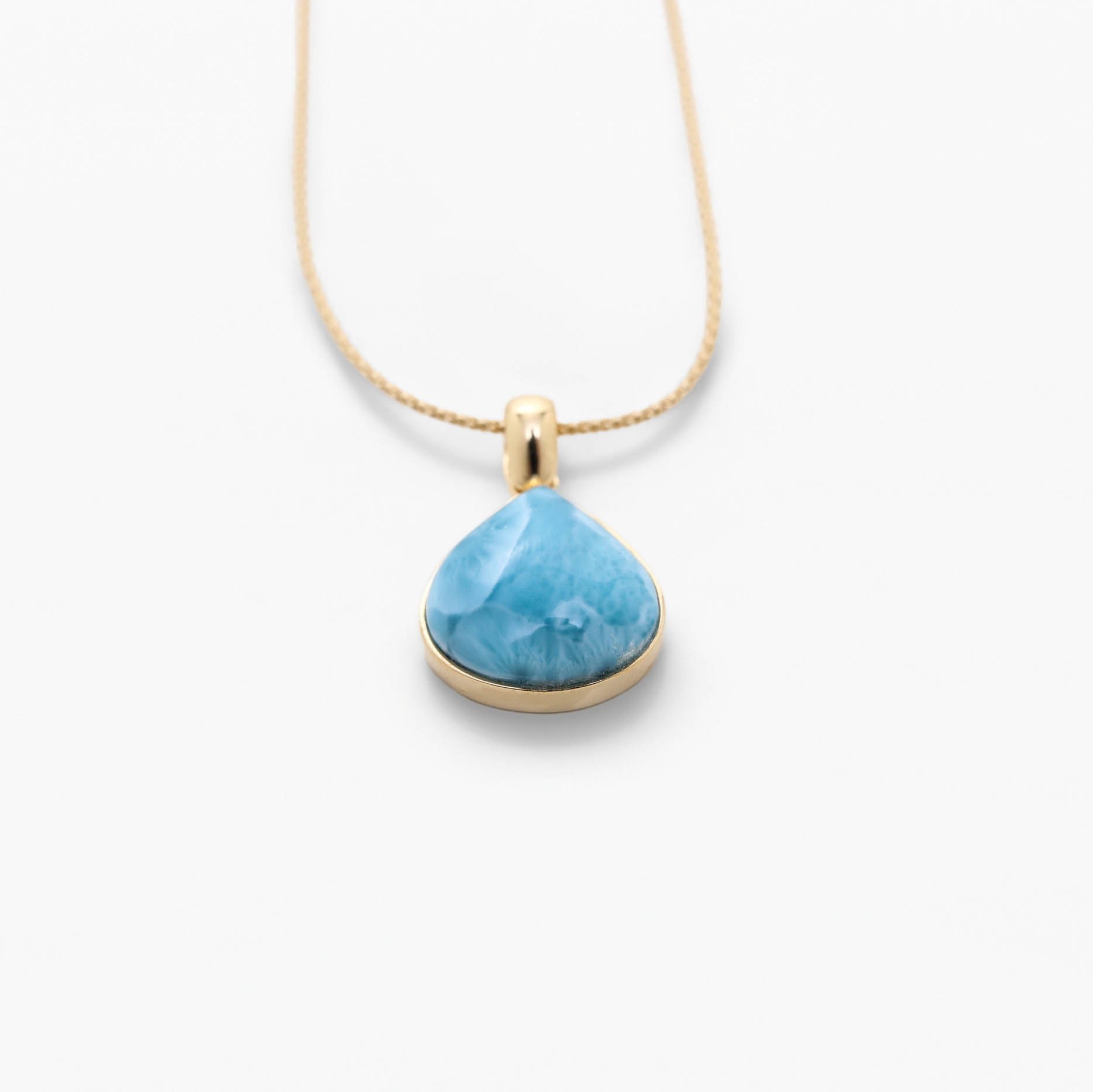 Larimar Gold Vermeil Pendant Ally