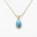 Larimar Gold Vermeil  Pendant Amelia