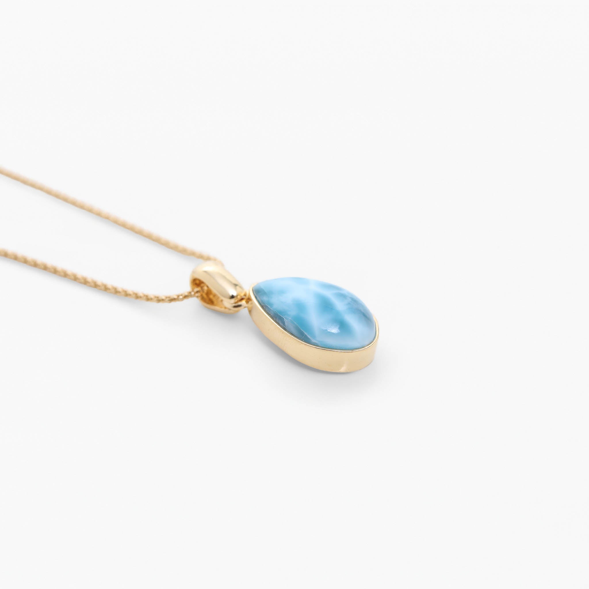 Larimar Gold Vermeil  Pendant Amelia