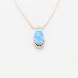 Larimar Gold Vermeil Pendant Anastasia