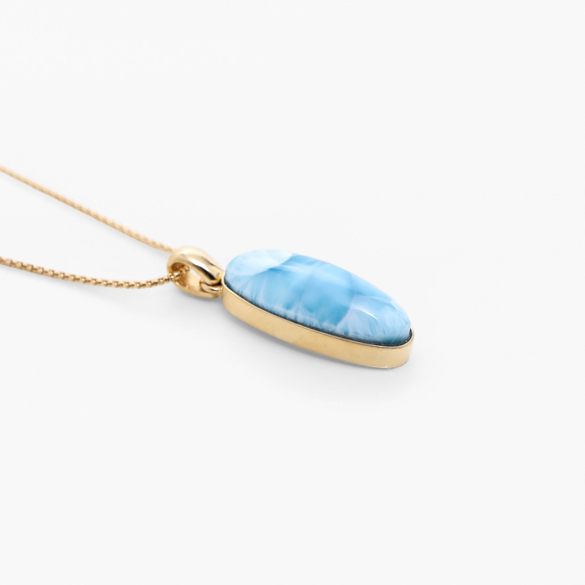 Larimar Gold Vermeil Pendant Anastasia