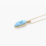 Larimar Gold Vermeil Pendant Anastasia