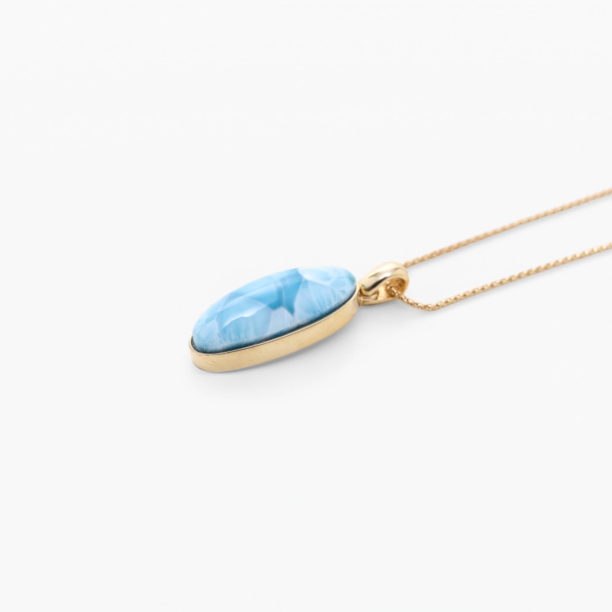 Larimar Gold Vermeil Pendant Anastasia