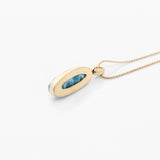 Larimar Gold Vermeil Pendant Anastasia