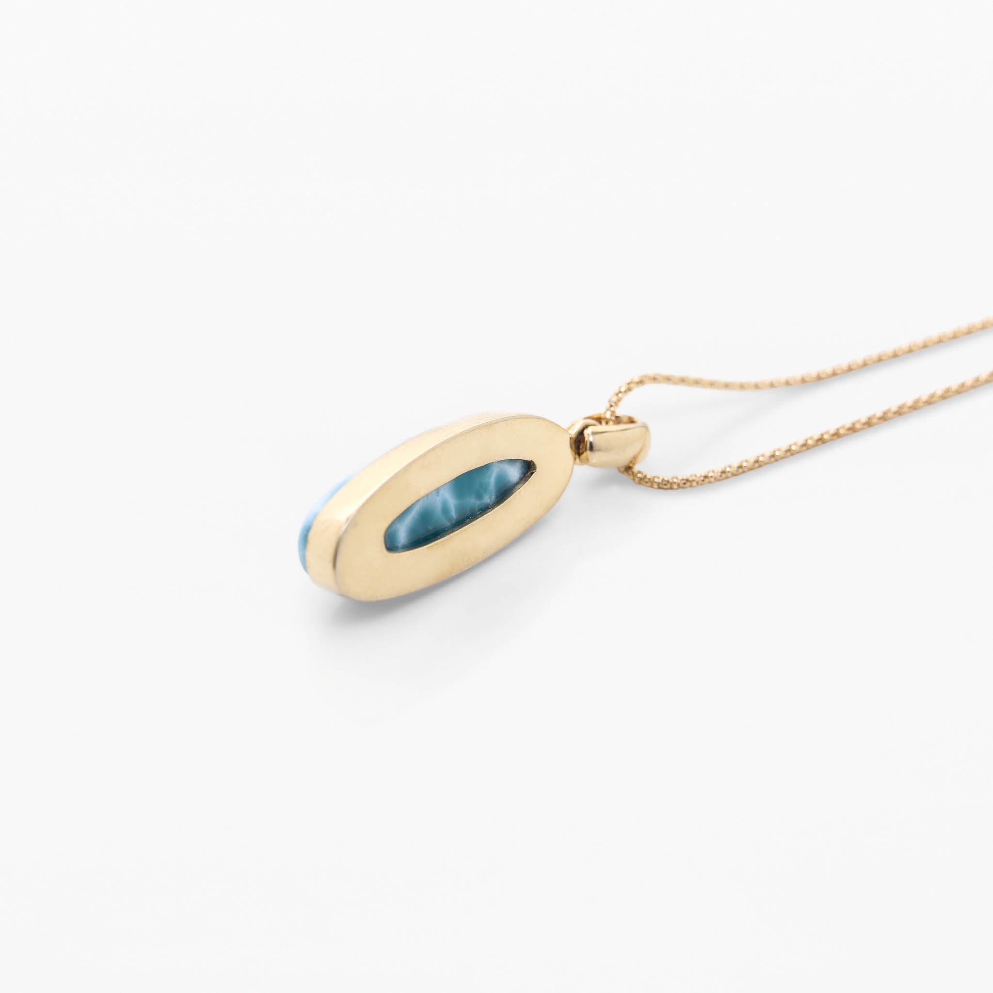 Larimar Gold Vermeil Pendant Anastasia