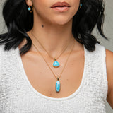 Larimar Gold Vermeil Pendant Anastasia