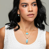 Larimar Gold Vermeil Pendant Anastasia
