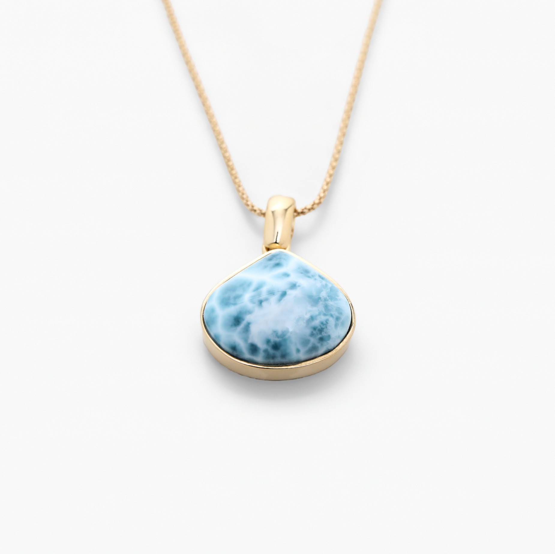 Larimar Gold Vermeil Pendant Autumn