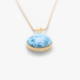Larimar Gold Vermeil Pendant Autumn