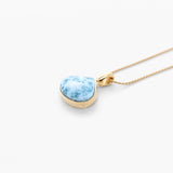 Larimar Gold Vermeil Pendant Autumn