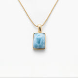 Larimar Gold Vermeil Pendant Eli