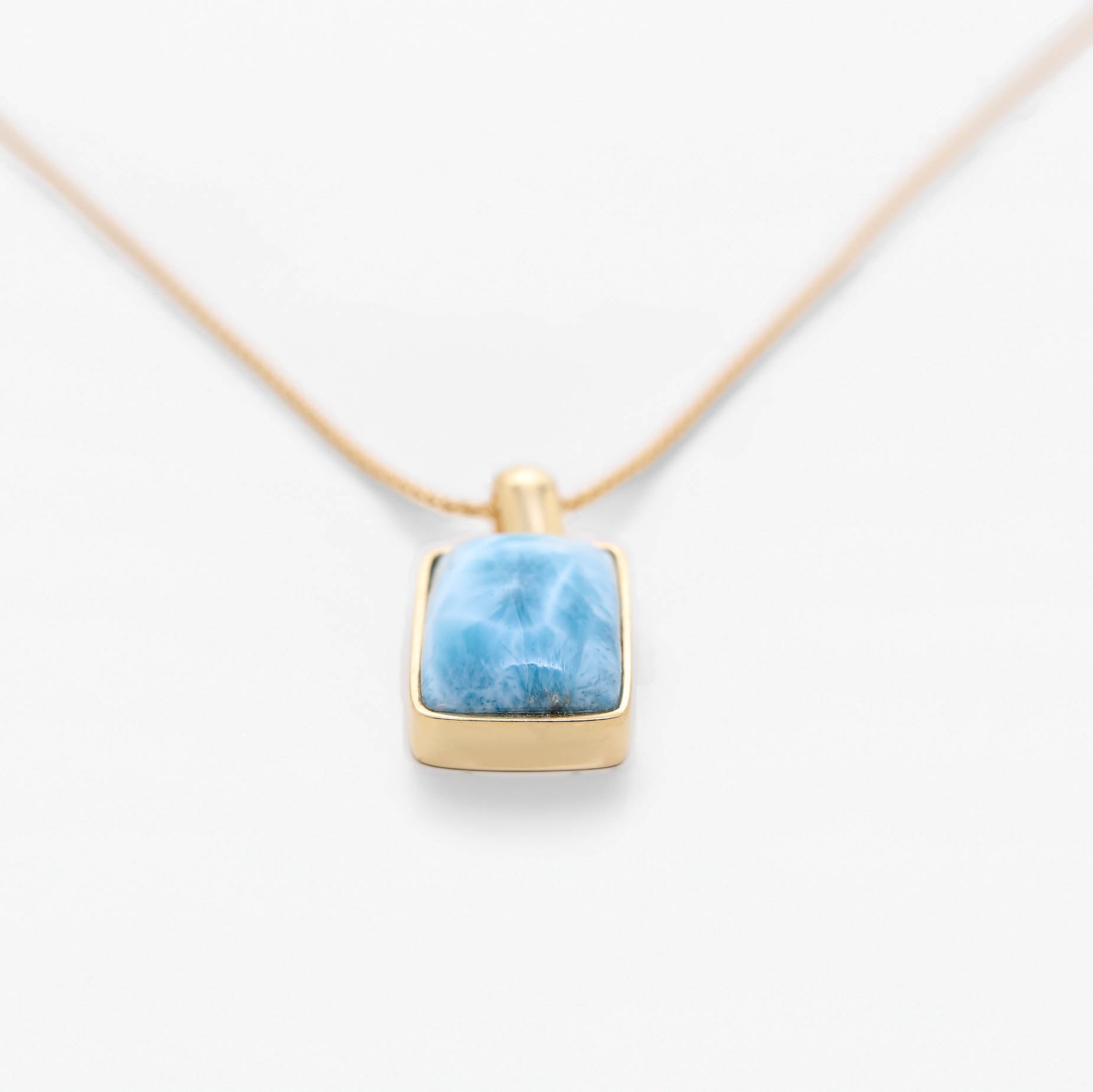 Larimar Gold Vermeil Pendant Eli