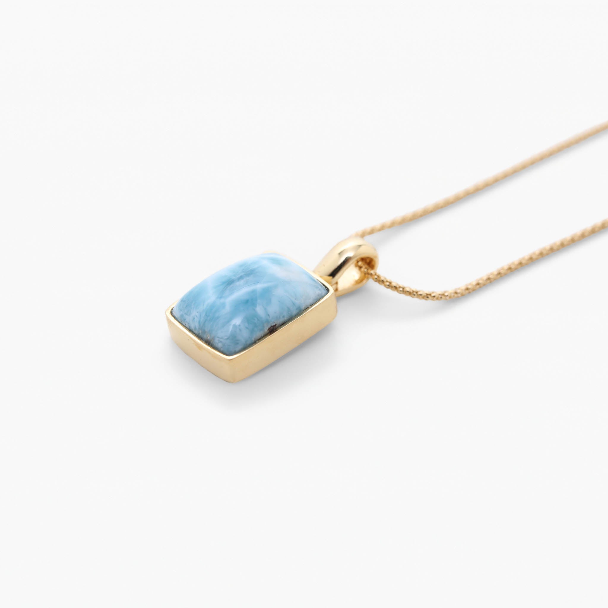Larimar Gold Vermeil Pendant Eli