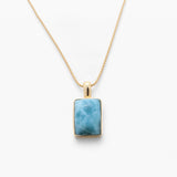 Larimar Gold Vermeil Pendant Elle