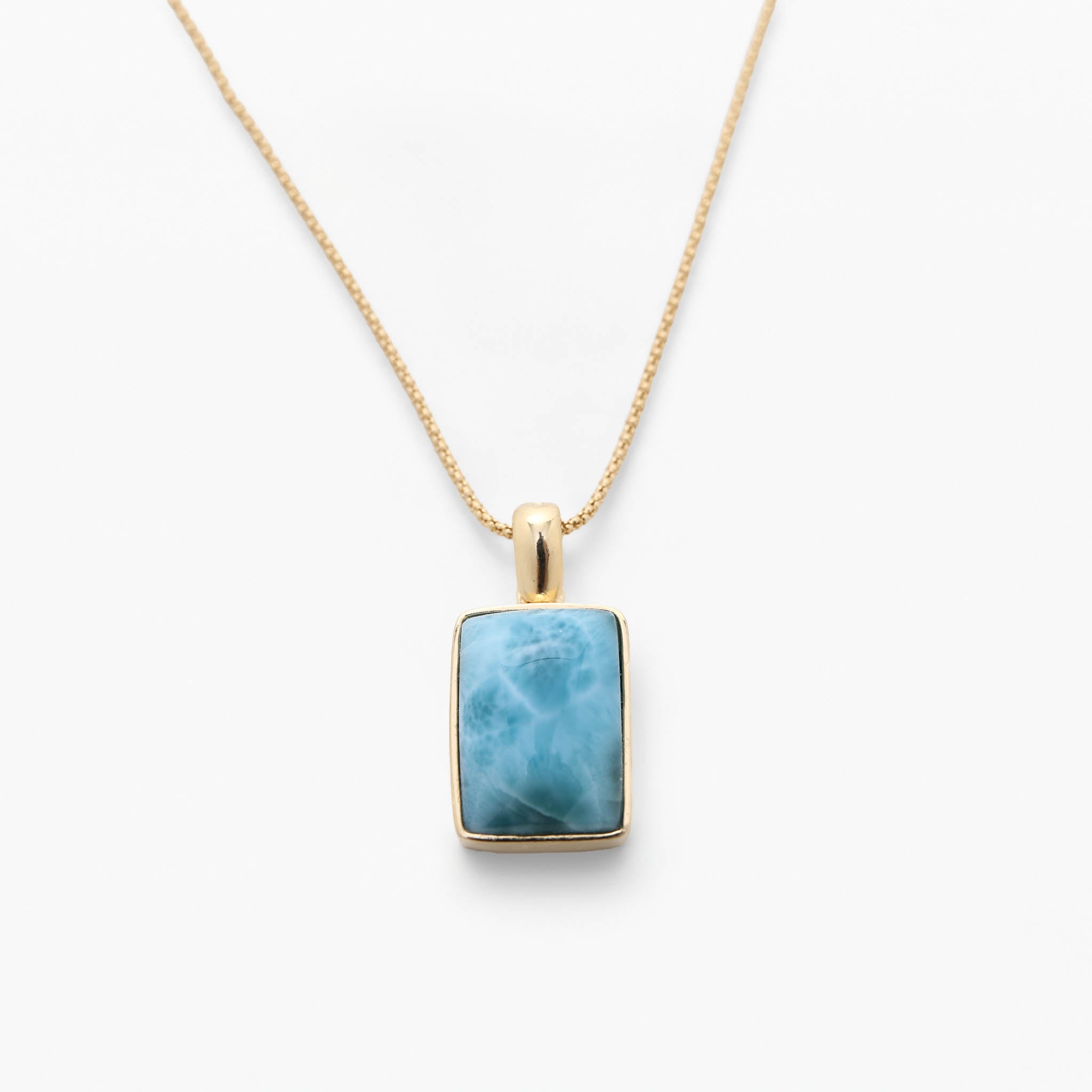 Larimar Gold Vermeil Pendant Elle