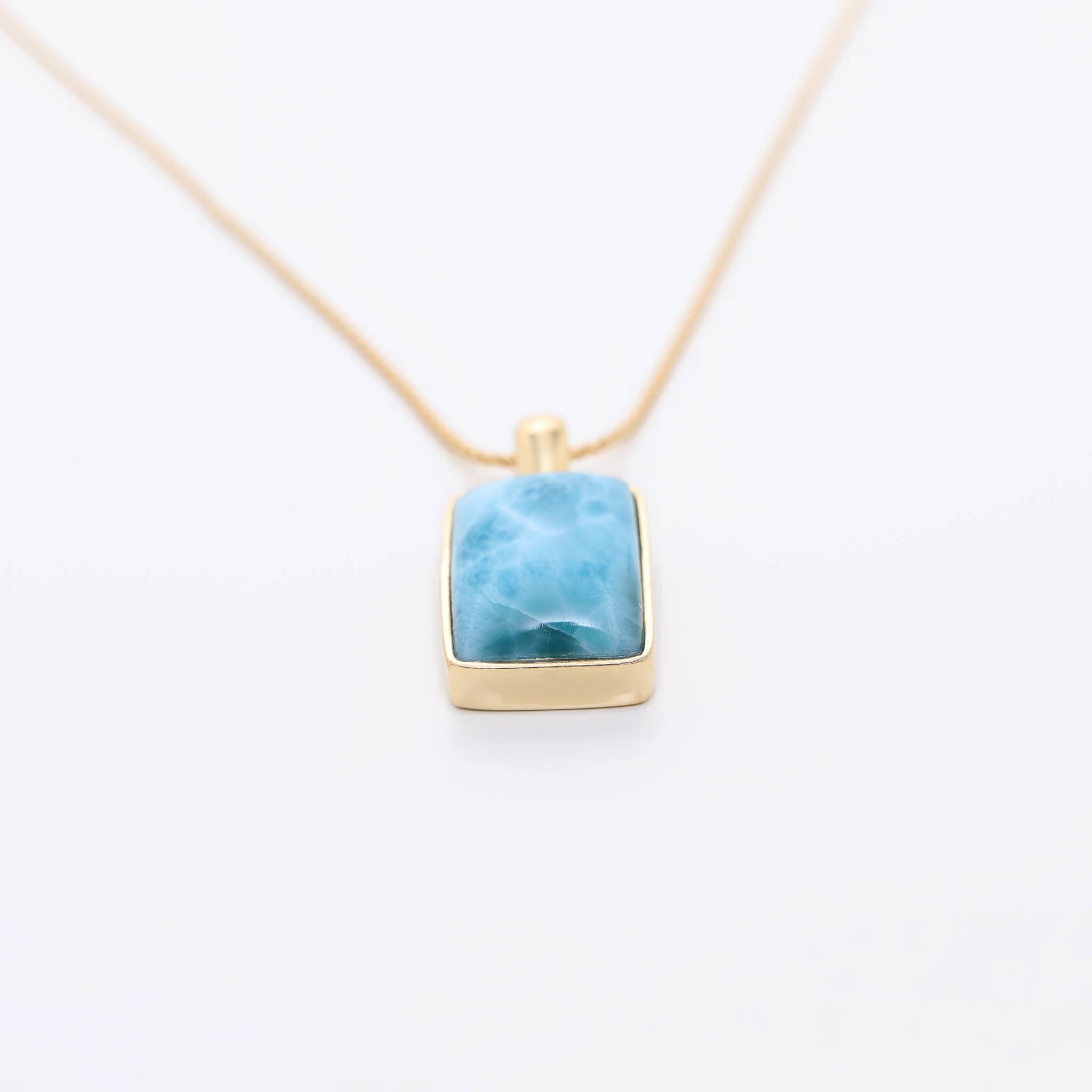 Larimar Gold Vermeil Pendant Elle