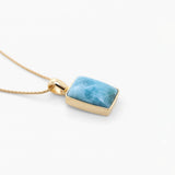 Larimar Gold Vermeil Pendant Elle