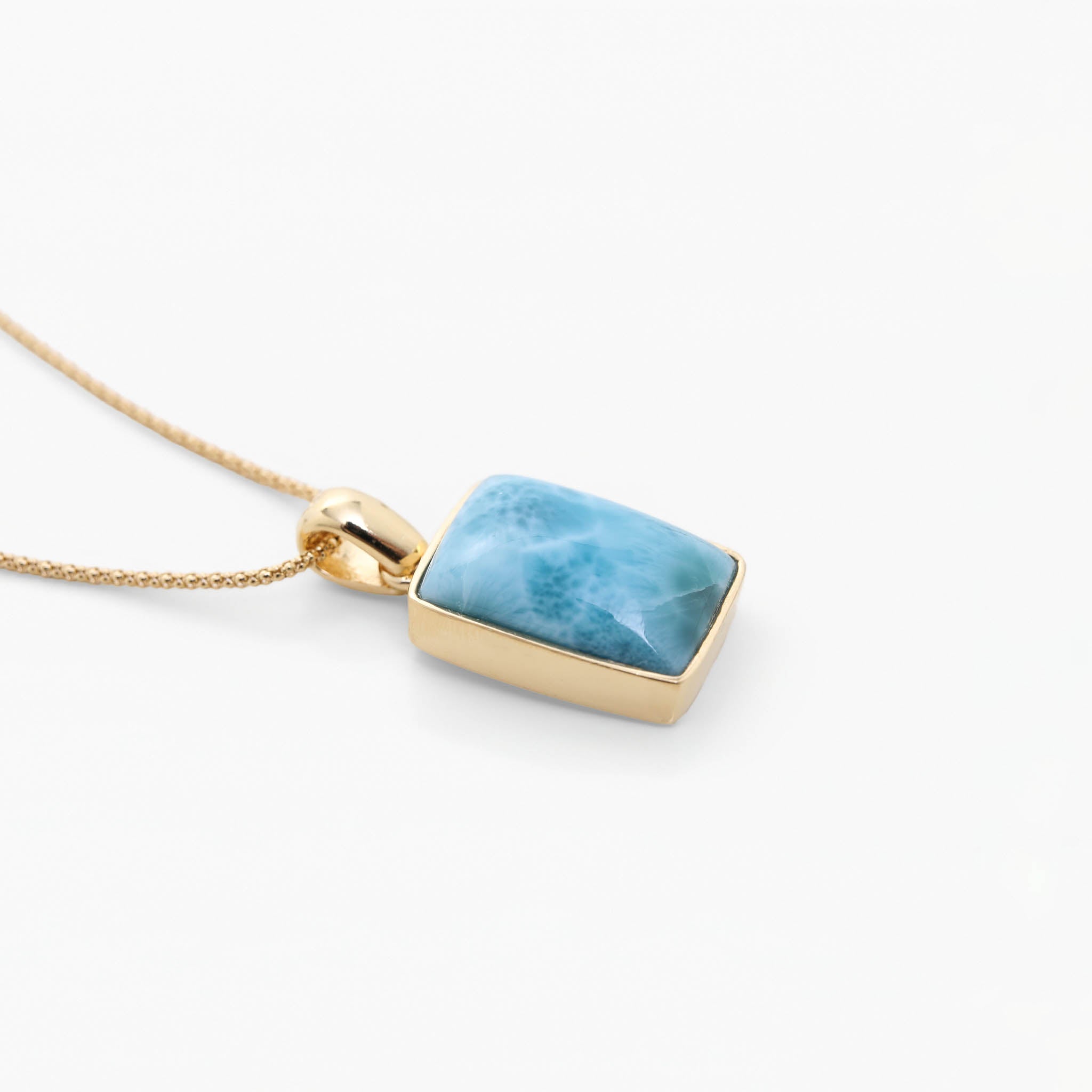 Larimar Gold Vermeil Pendant Elle
