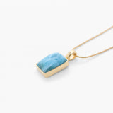 Larimar Gold Vermeil Pendant Elle