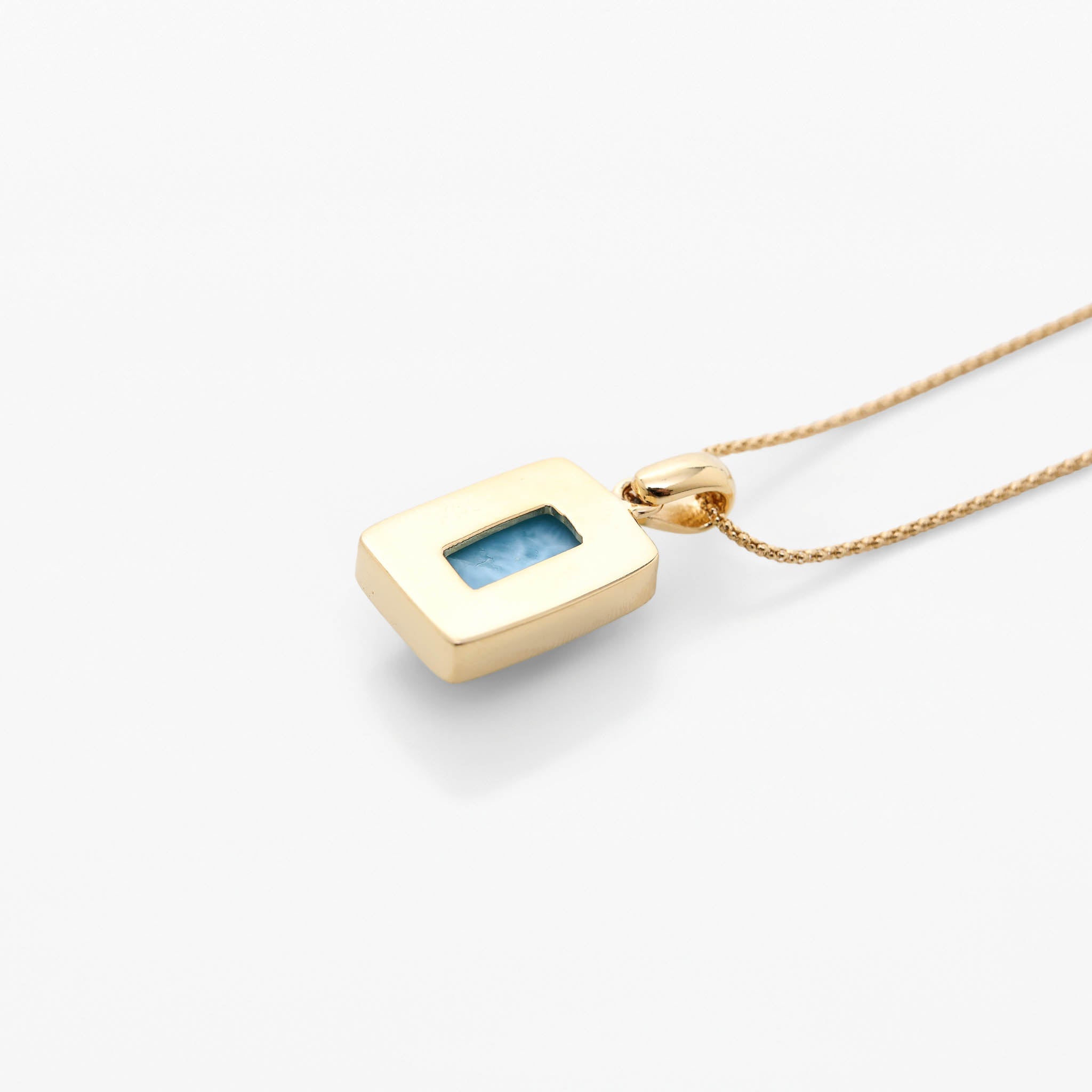 Larimar Gold Vermeil Pendant Elle