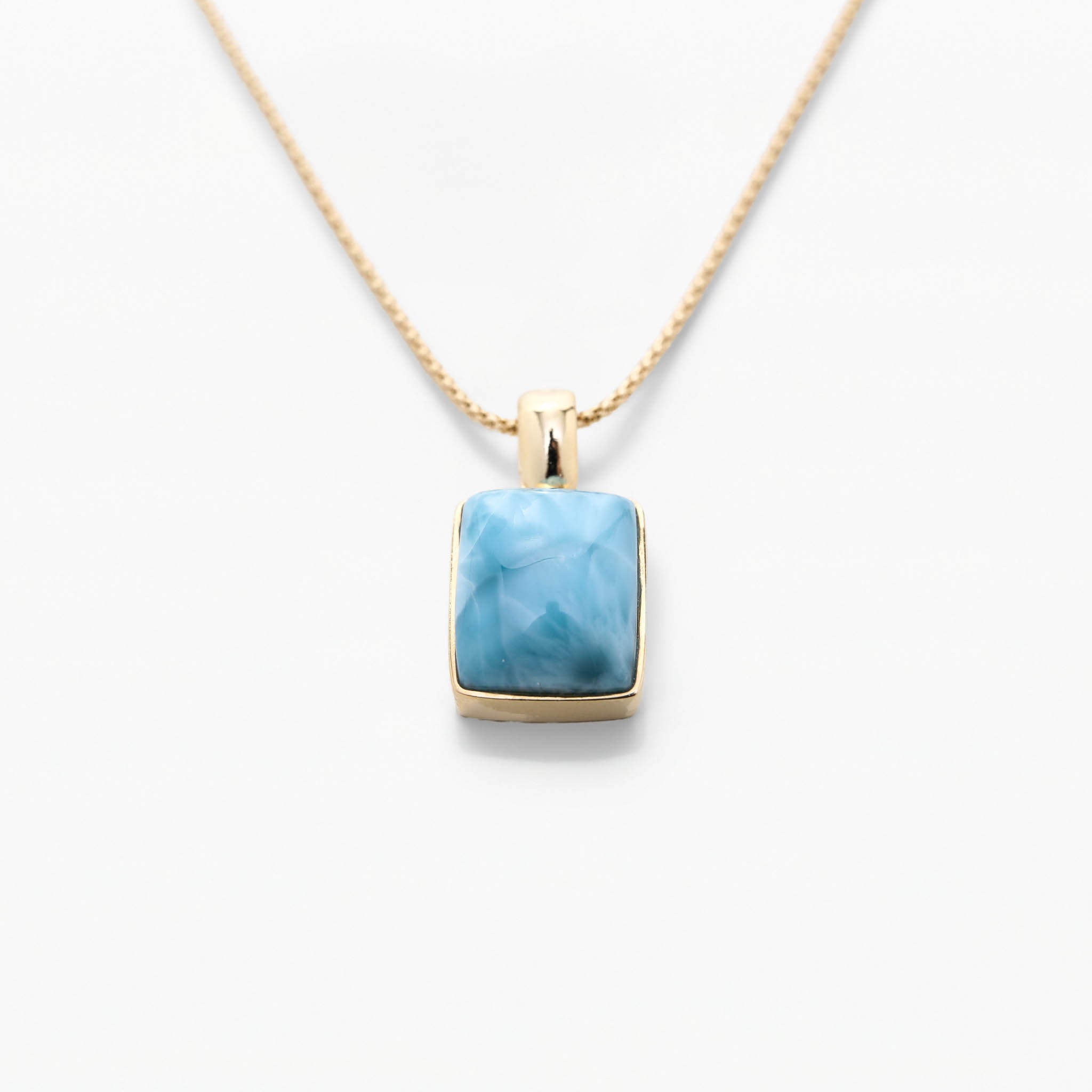 Larimar Gold Vermeil Pendant Eloise