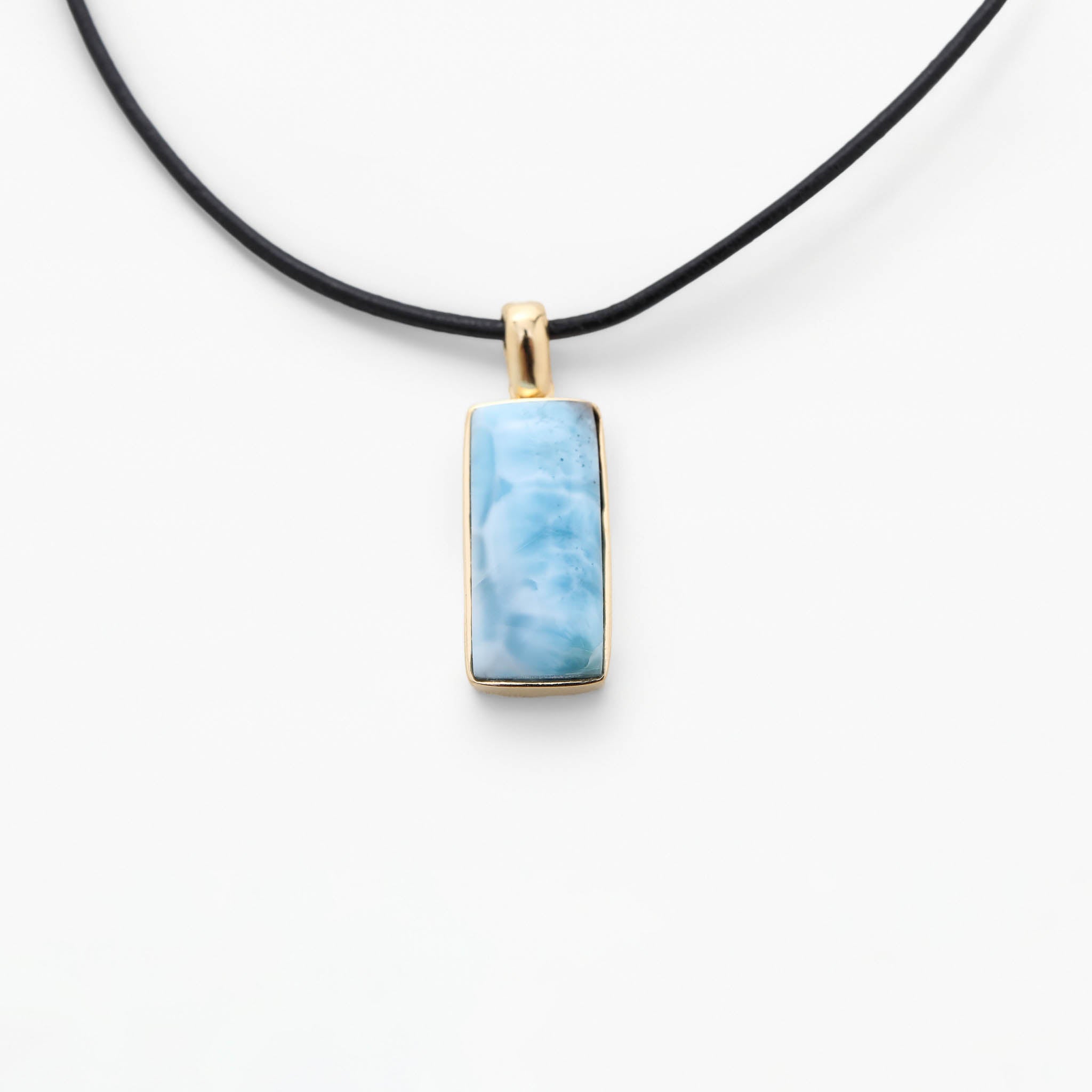 Larimar Gold Vermeil Pendant Emmie