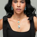 Larimar Gold Vermeil Pendant Emmie