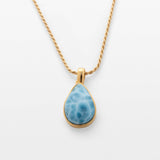 Gold Vermeil Larimar Pendant Isla