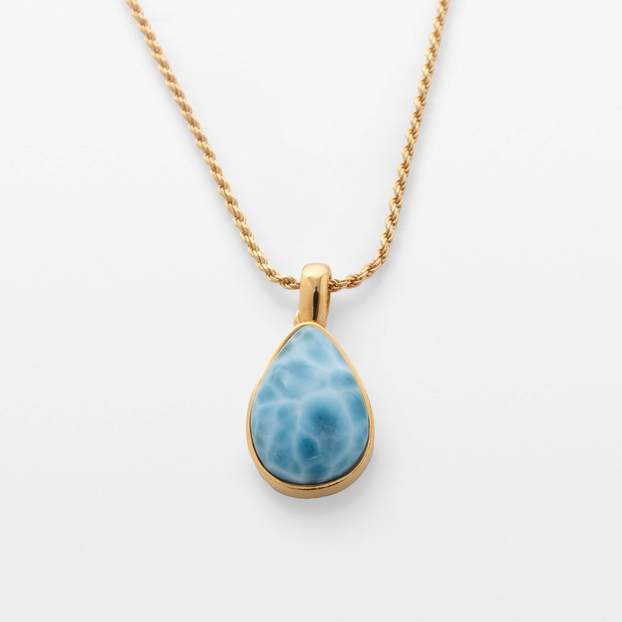 Gold Vermeil Larimar Pendant Isla