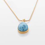 Gold Vermeil Larimar Pendant Isla