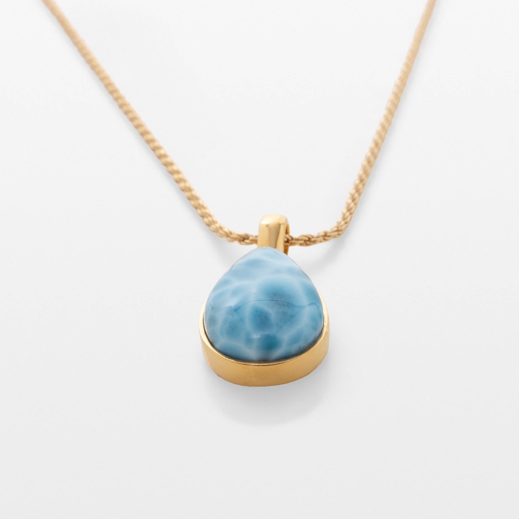 Gold Vermeil Larimar Pendant Isla