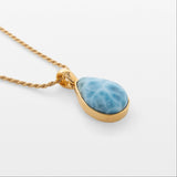 Gold Vermeil Larimar Pendant Isla