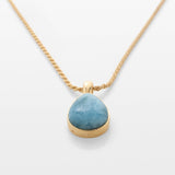 Larimar Pendant Ivana Gold Vermeil 