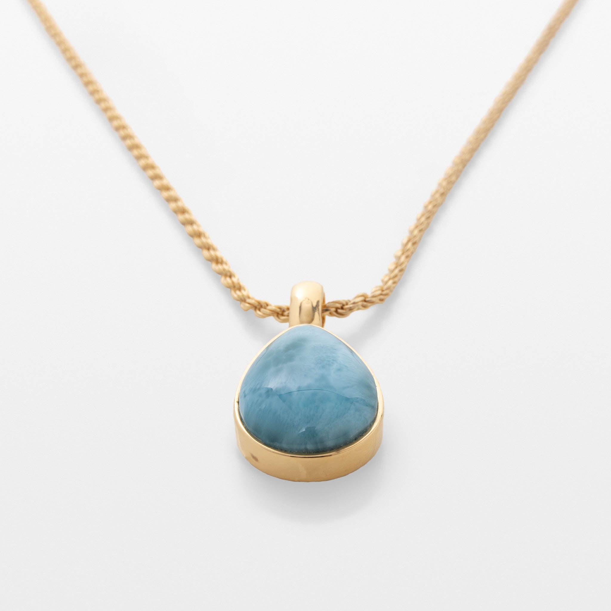 Larimar Pendant Ivana Gold Vermeil 