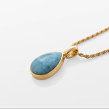 Larimar Pendant Ivana Gold Vermeil 
