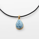 Gold Vermeil Larimar Pendant Ivory