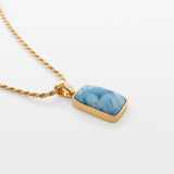 Larimar Pendant Izra Gold Vermeil 