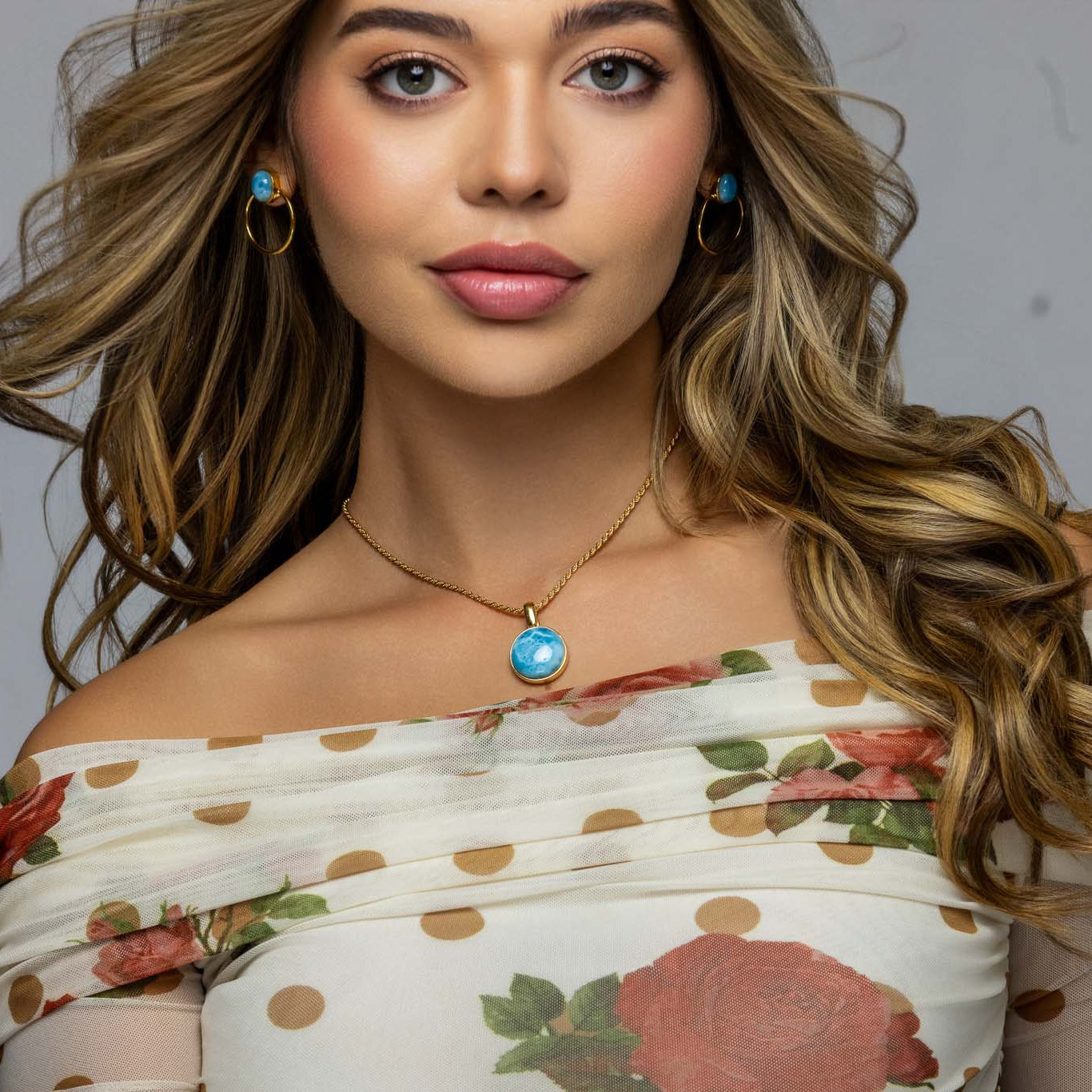 Larimar Pendant Jada